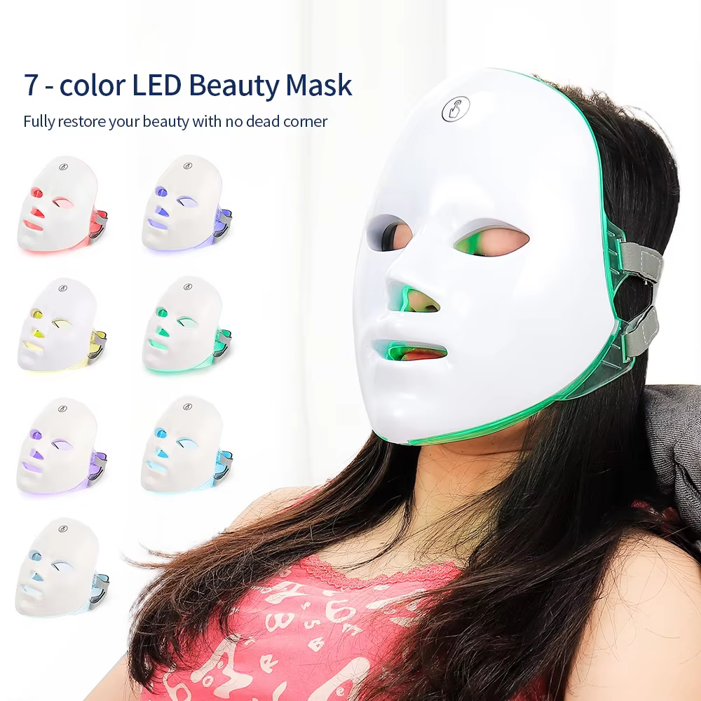LED Face Mask Review 2026 โ Wireless 7 Color Light Therapy Beauty Device